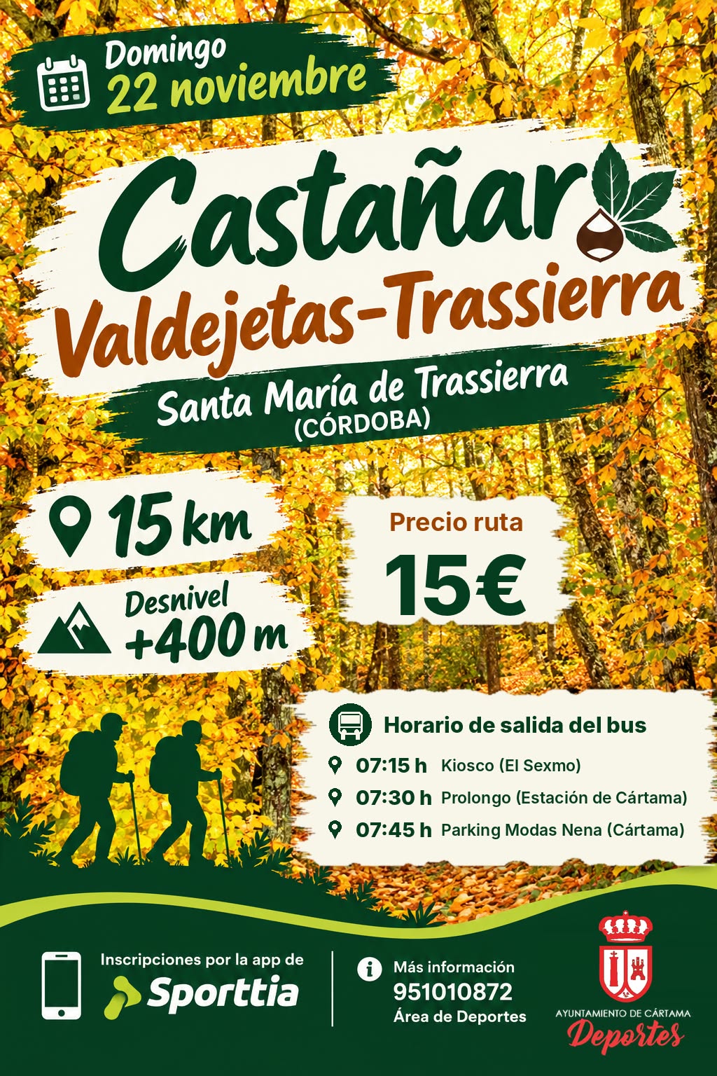 El recorrido está programado para el próximo 22 de noviembre.